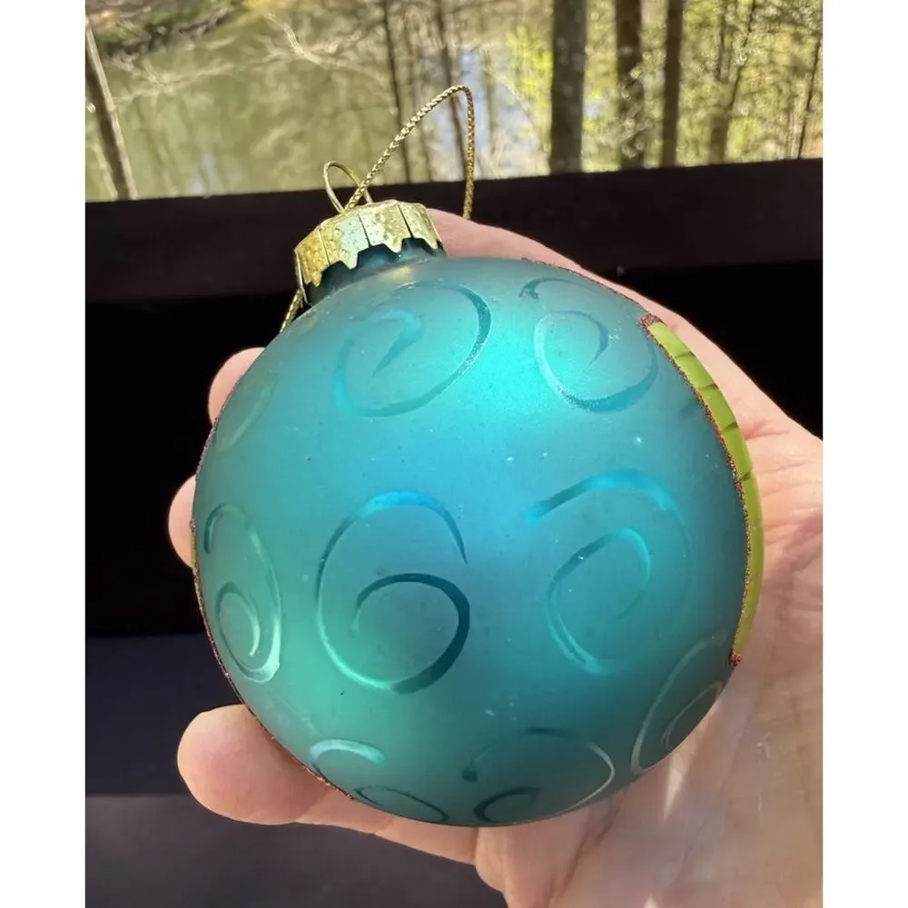 Midwest Of Cannon Falls Whimsical Blown Glass Christmas ornament -K2